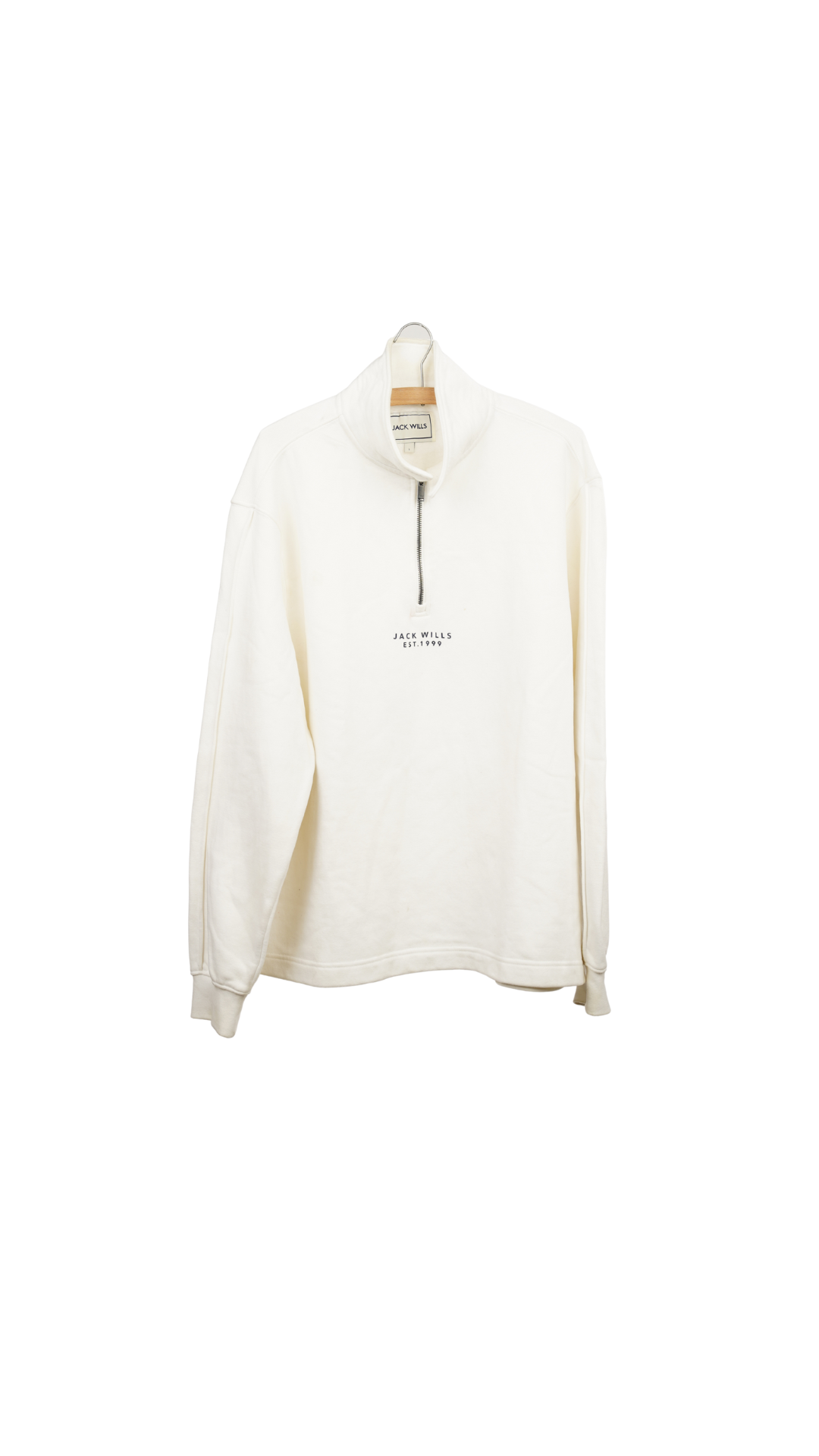 White Collared Jack Wills Pullover