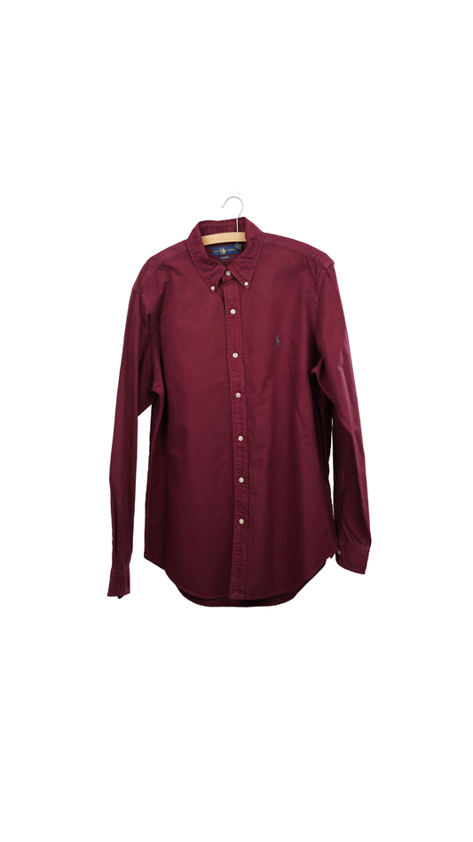 Maroon Ralph Lauren Button Down Shirt