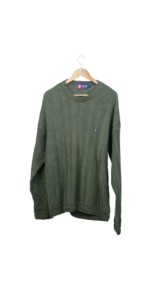 Green Knitted Polo Sweater