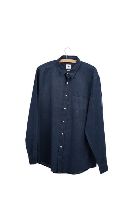 Dark Blue Zara Button Down