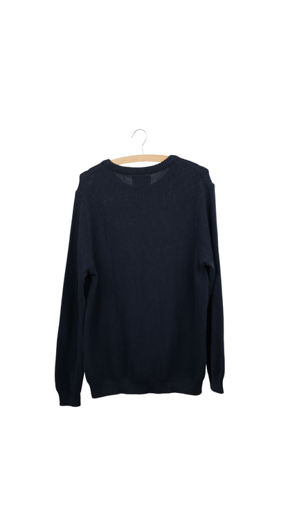 Navy Blue Knitted Sweater