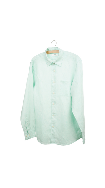 Green Uniqlo Button Down