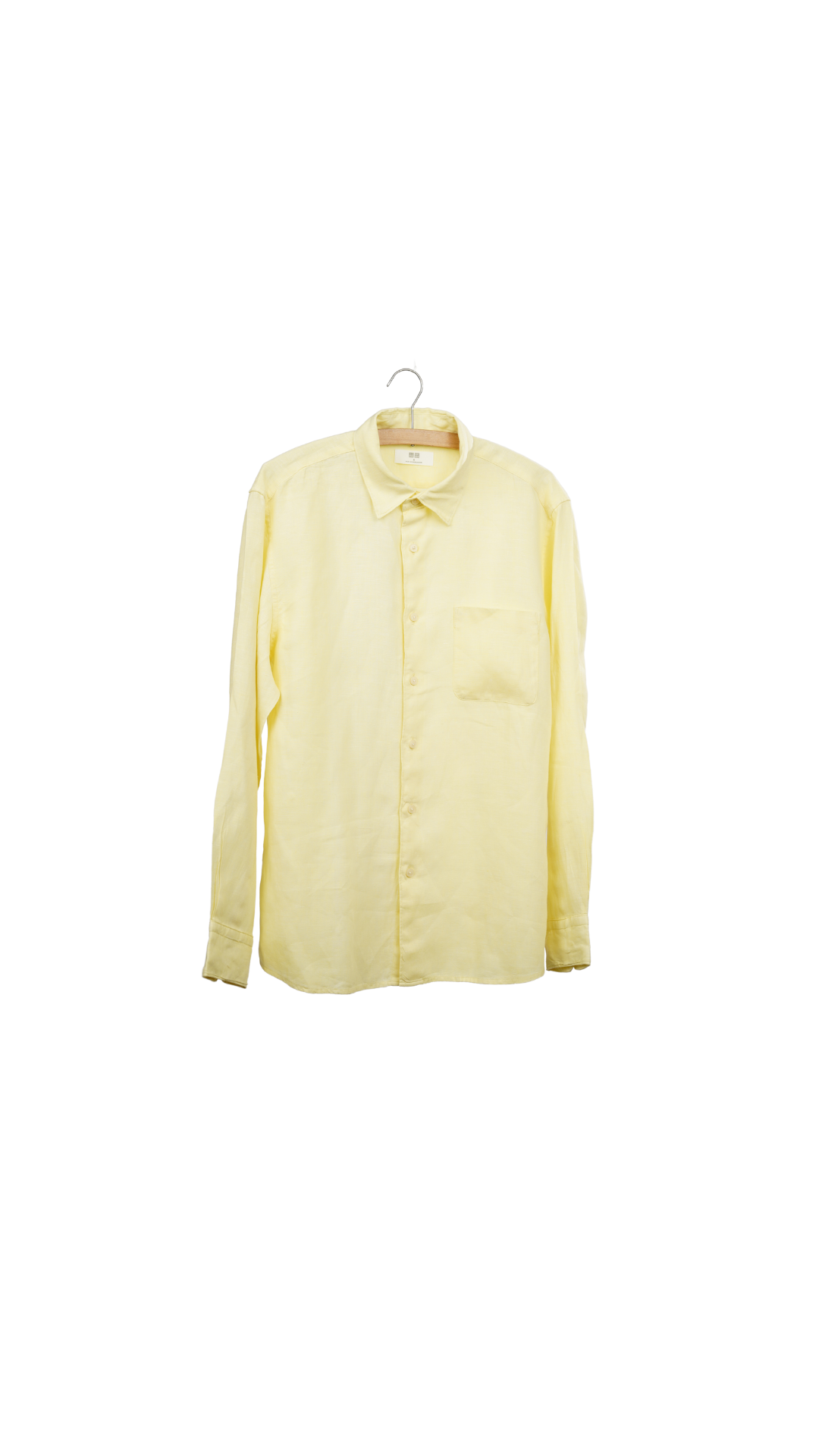 Yellow Uniqlo Button Down Shirt