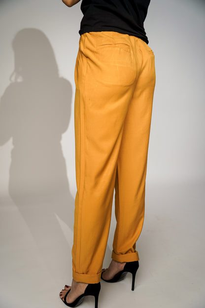 Mustard Cuffed Pants