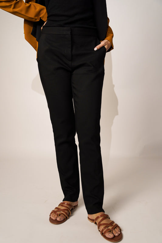 Black Trousers With Elastic