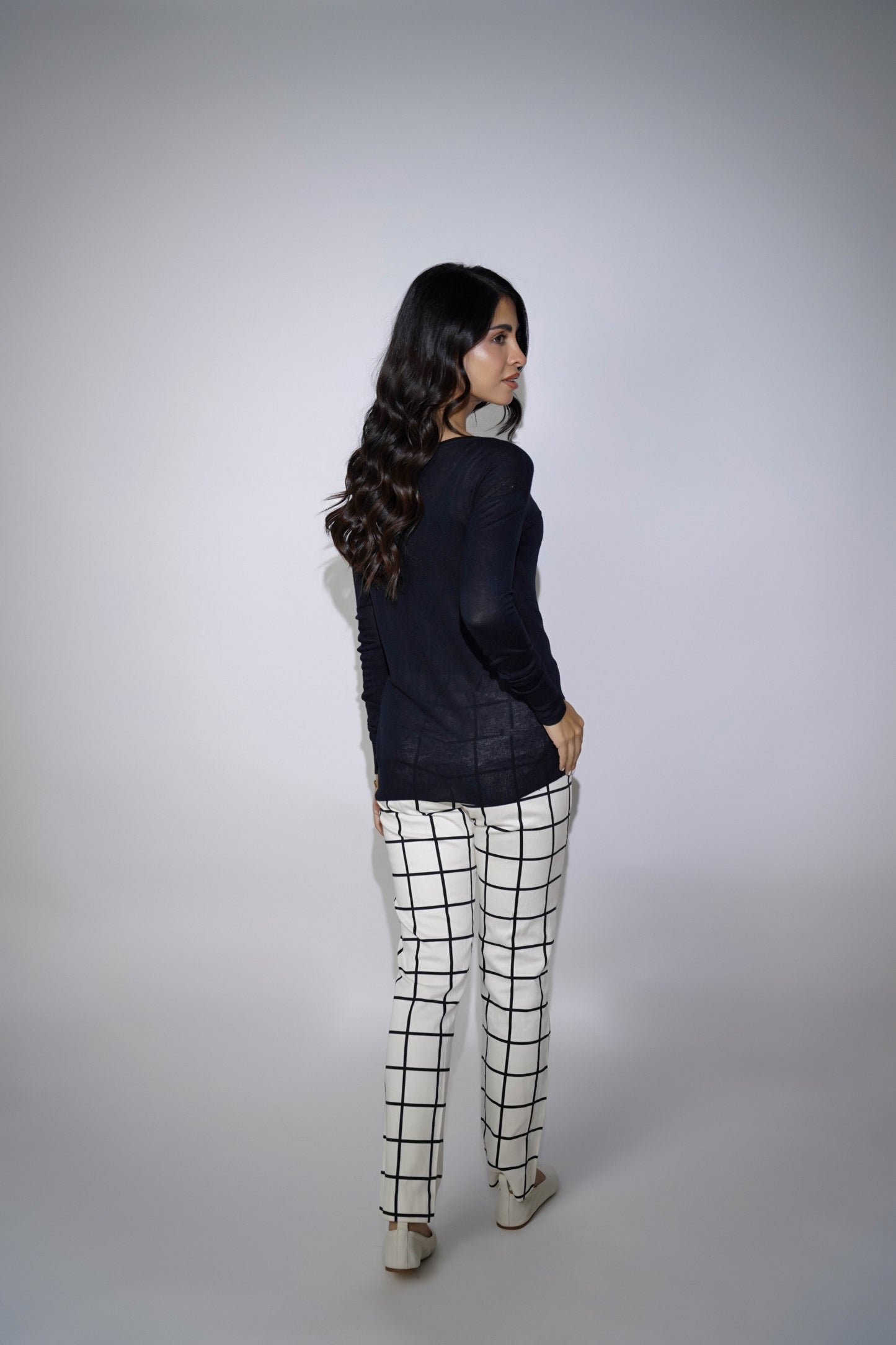 Black And White Checkered Pants