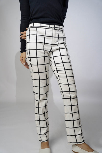 Black And White Checkered Pants