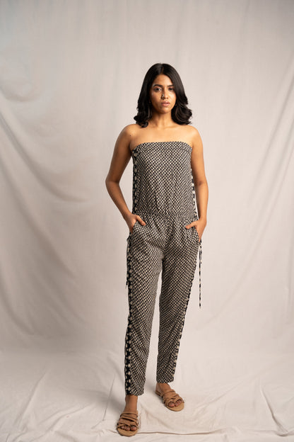 Black and White Tribal Jumpsuit