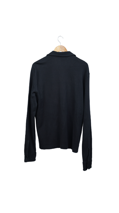 Black Pullover With Zipper Detailing