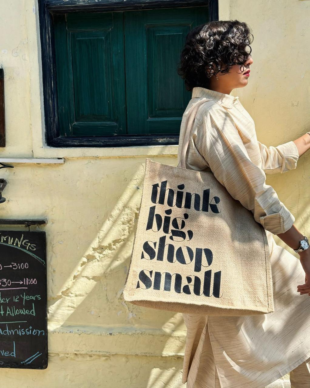 Think Big, Shop Small Tote Bag